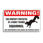 Squirrel Warning Decal